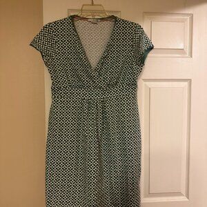 Green and White Summer Dress